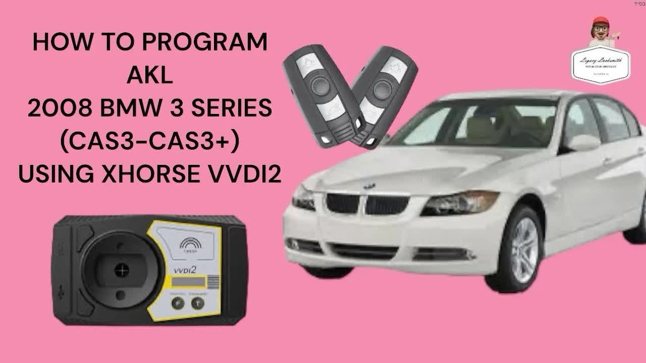 HOW TO PROGRAM A KEY FOR 2008 BMW 3 SERIES USING XHORSE VVDI2 IN ALL KEYS LOST